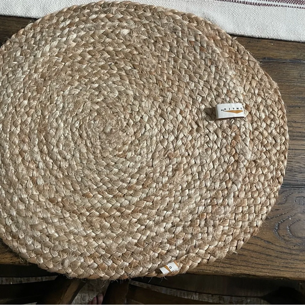 DOMAIN 2 Pc JUTE Placemats made in India 100% Jute